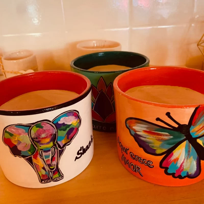Macetas redondas