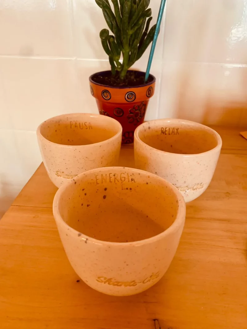 Tazas chinas de cerámica